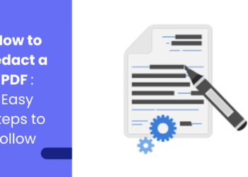 How can I easily redact a PDF at home?