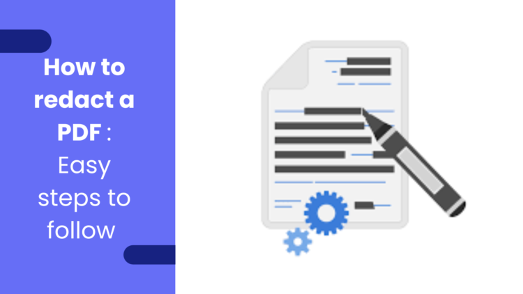 How can I easily redact a PDF at home?