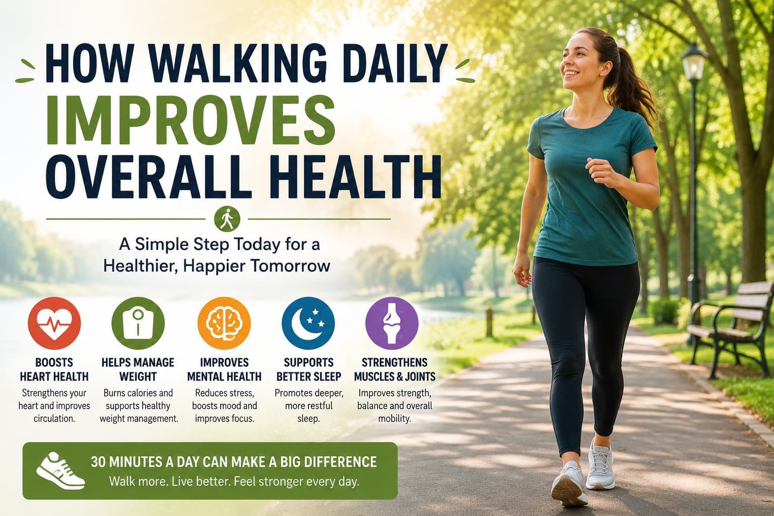 How Walking Daily Improves Overall Health