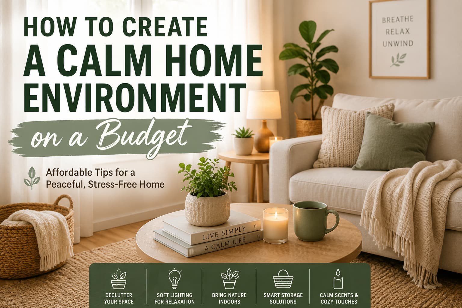 How to Create a Calm Home Environment on a Budget